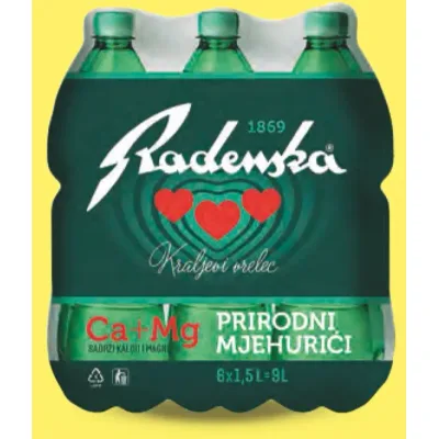 Mineralna Voda Radenska Limun 1,5 L