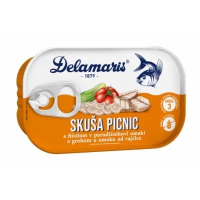 Skuša Sa Povrćem Picnic Delamaris 125 g