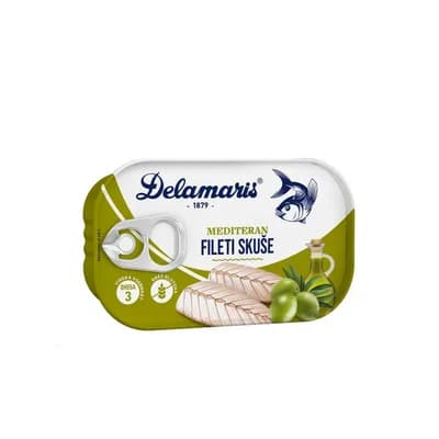 Skusa Fileti U Mediteranskom Ulju Delamaris 125 g
