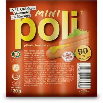 Usitnjena Kobasica Perutnina Poli Mini 130 g