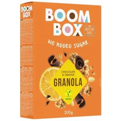 Ovsena Granola Čokolada Narandža Boom Box 300 g