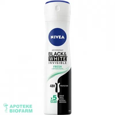 Nivea Deo Sprej W B&w Fresh 150 ml