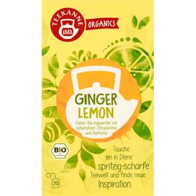 Teekanne Čaj Bio Ginger Lemon 36 g