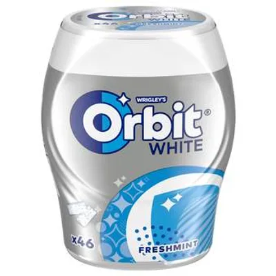 Zvaka Orbit White Freshmint Bottle 46p Ffm