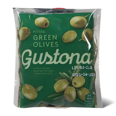 Gustona Zelene Masline Bez Kostice 195 g