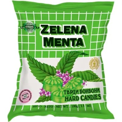 Bombon Zelena Menta Evropa 100 g