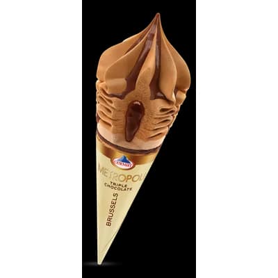 Sladoled Cermat Metropoli Cono Tripplr Choco Brussels 180 ml