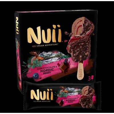 Froneri Sladoled Nuii Salted Caramel Dark Choco Nordic Berry 330 ml