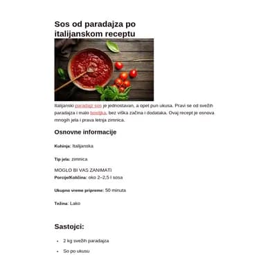 Sos Od Paradajza Sa Paprikom Roleski 240 g
