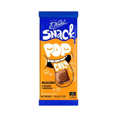 Cokolada Mlecna Pop Corn Wedel 90 g