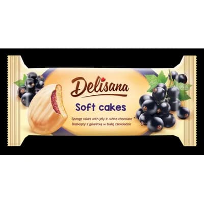 Keks Soft Delisana Cr.Ribizla Bela Cokolada 135 g
