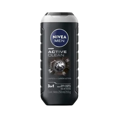 Nivea Men Kupka Active Clean-Body,fice&hair 250 ml