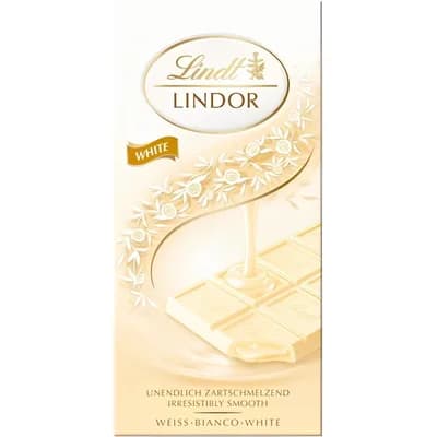 Lindt Cokolada Bela Lindor 100 g