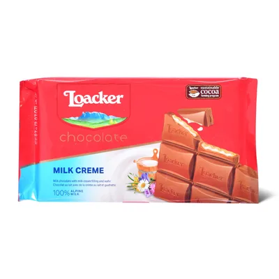 Cokolada Mlecni Krem Loacker 87 g