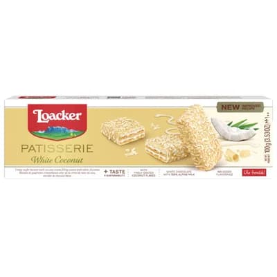 Lindt Keks Vafl Loacker Beli Kokos 100 g