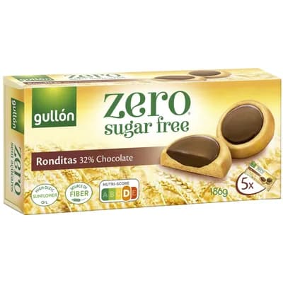 Keks Ronditas Bez Secera Gullon 186 g