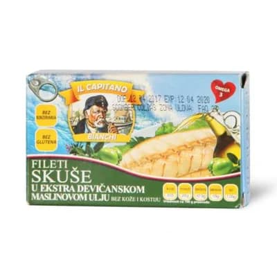 Skusa Fileti Kfj U Maslinovom Ulju 170 g