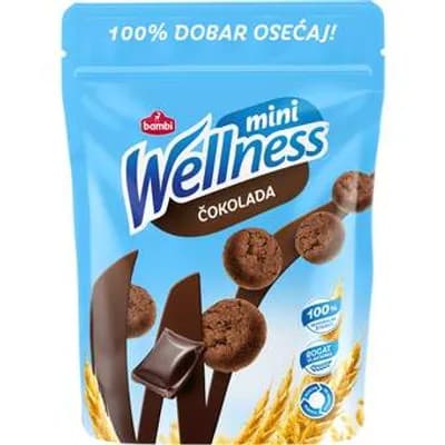 Wellness Integralni Keks Mini Cokolada 70 g