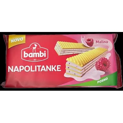 Bambi Napolitanke Malina Vafel 185 g