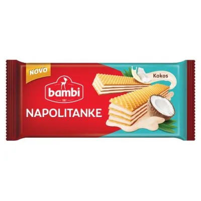 Bambi Napolitanke Kokos Vafel 185 g