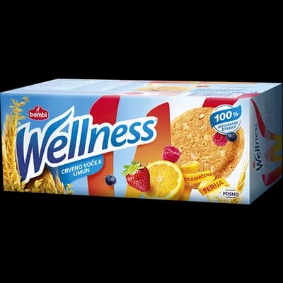 Bambi Keks Wellness Crveno Voce I Limun 210 g
