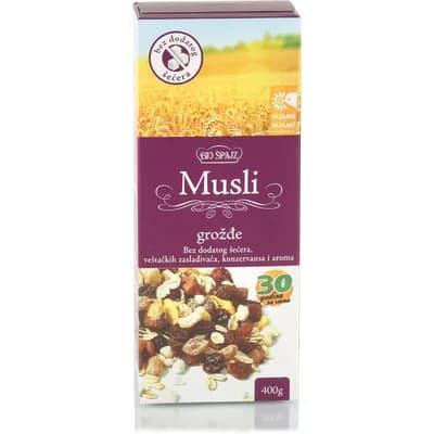 Musli Grozdje Bez Dodatog Secera 400 g