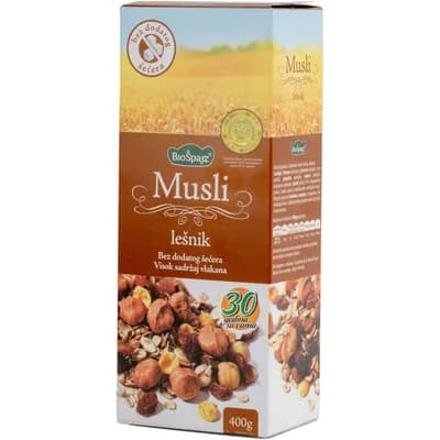 Musli Lesnik Bez Dodatog Secera 400 g