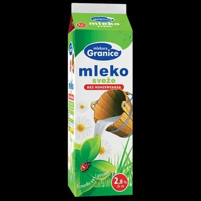 Mleko Pasterizovano 2.8%mm Flasa Granice 1,5 L