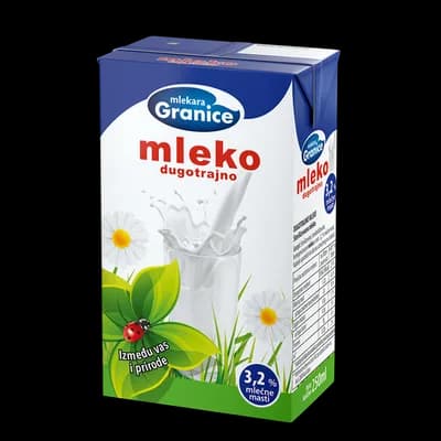 Mleko Dugotrajno 3.2%mm Granice 250 ml