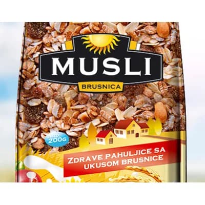 Musli Brusnica Bb Unac 200 g