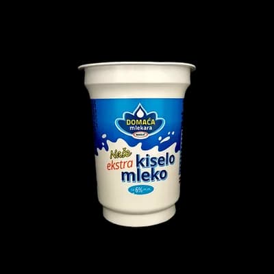 Nase Extra Kiselo Mleko 6% Domaca Mlekara 180 g