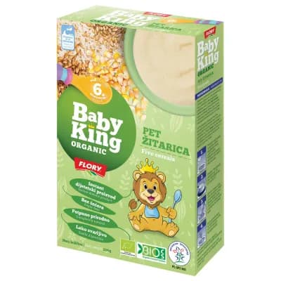 Baby King Organic Cerealije Ovas 6m 200 g