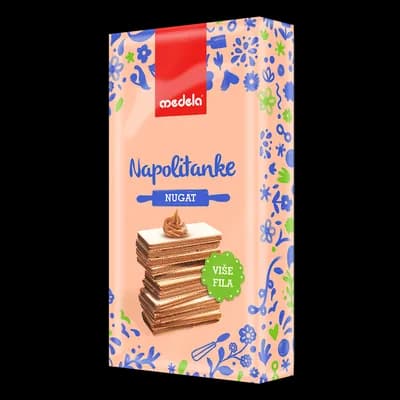 Keks Napolitanke Nugat Medela 400 g