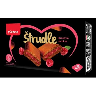 Keks Strudla Brownie Malina Medela 240 g