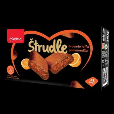 Keks Strudla Brownie Jaffa Pomorandza Medela 240 g
