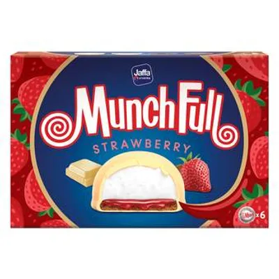 Keks Full Munch Jagoda Sa Belom Cok. Jaffa 128 g