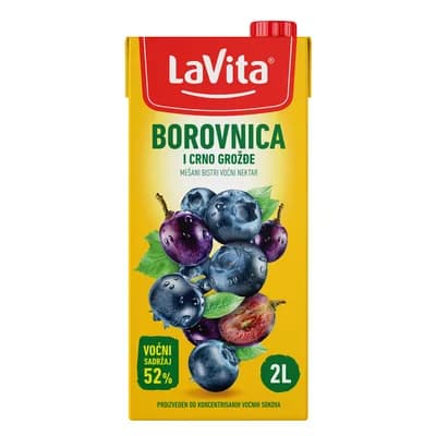 Nectar Sok La Vita Crno Grozdje I Borovnica