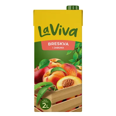 Brik La Viva Nektar Breskva Jabuka Narandza 2 L