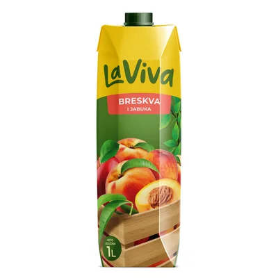 Brik La Viva Prizma Breskva Jabuka 1 L