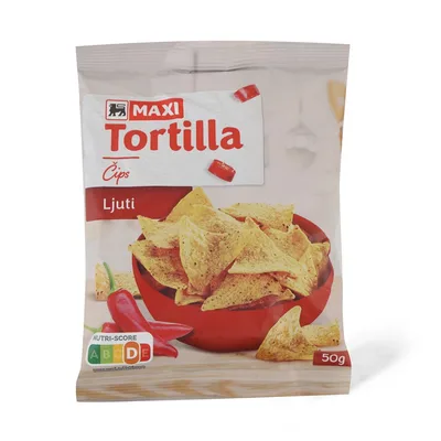 Tortilja Chips Ljuti Maxi 50 g