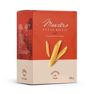 Testenina Penne Rigate Maestro Danubius 500 g