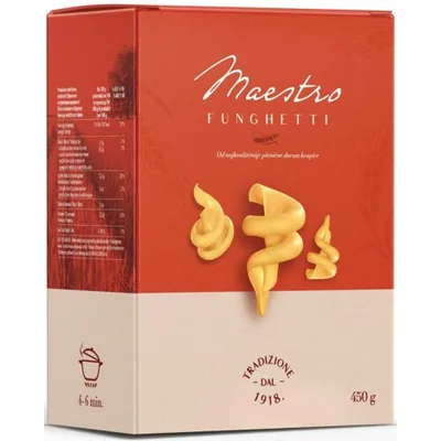 Testenina Funghetti Maestro Danubius 450 g
