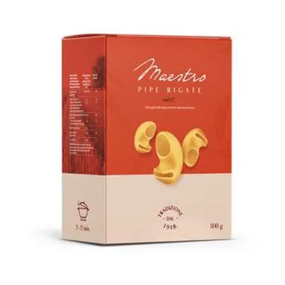 Testenina Pipe Rigate Maestro Danubius 500 g