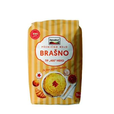 Brasno Nam.Psenicno Extra Belo T-400 Meko 5 kg