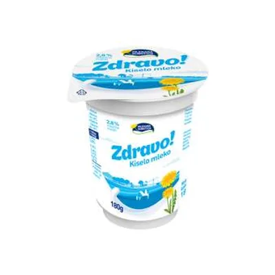 Zdravo Kiselo Mleko 2.8%mm Casa 180 g