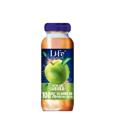 Nectar Sok Life Premiu Jabuka Staklo 200 ml