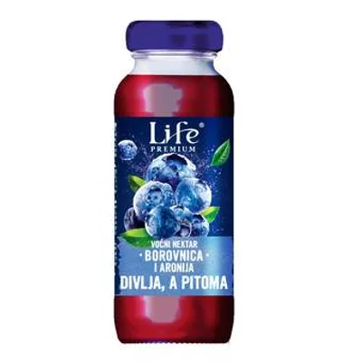 Nectar Sok Life Premium Borovnica Staklo 200 ml