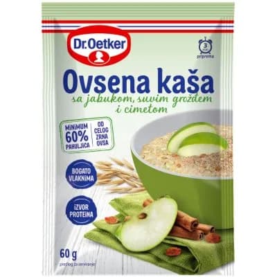 Ovsena Kasa Jabuka,cimet,suvo Grozdje Dr.Oetker 60 g