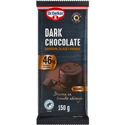 COKOLADA CRNA ZA JELO I KUVANJE 150GR DR.OETKER