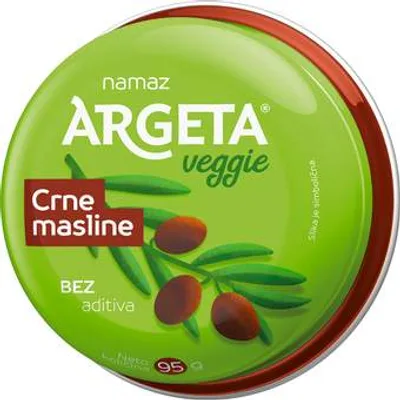 Argeta Past. Veggie Crna Maslina 95 g